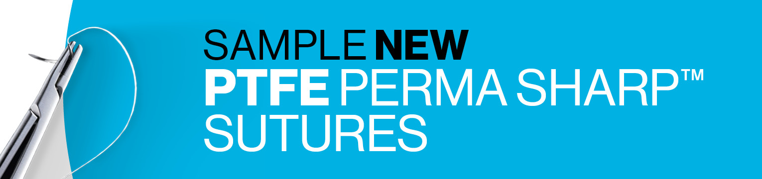 Sample new PTFE Perma Sharp Sutures