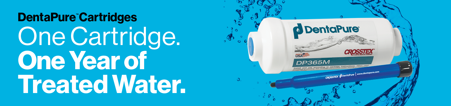 DentaPure™ Cartridge. One cartridge. One year of treated water.