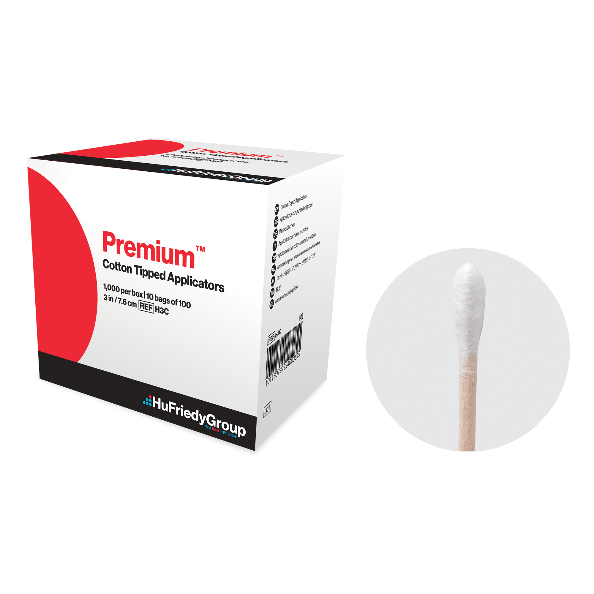 Premium Cotton Tipped Applicators H3C HuFriedy Group