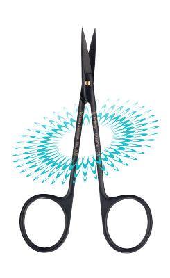 Black line scissors