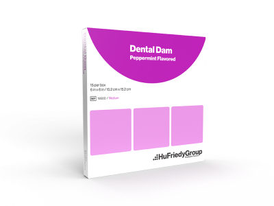 Dental Dam, Non-Latex, Powder-Free/Low Protein, Purple, Medium, Peppermint